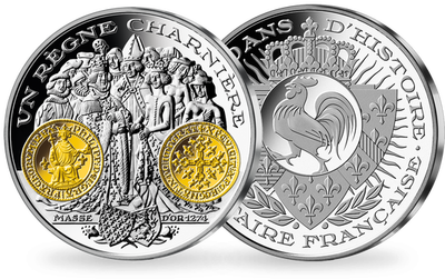 Frappe en argent pur 2000 ans d'histoire monétaire française: «Masse d’or Philippe III 1274»